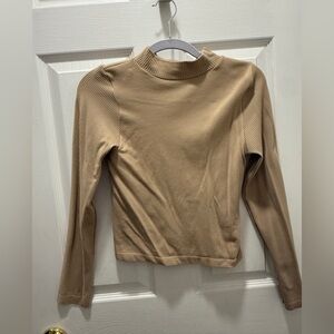 Aura Tan Knit Turtleneck